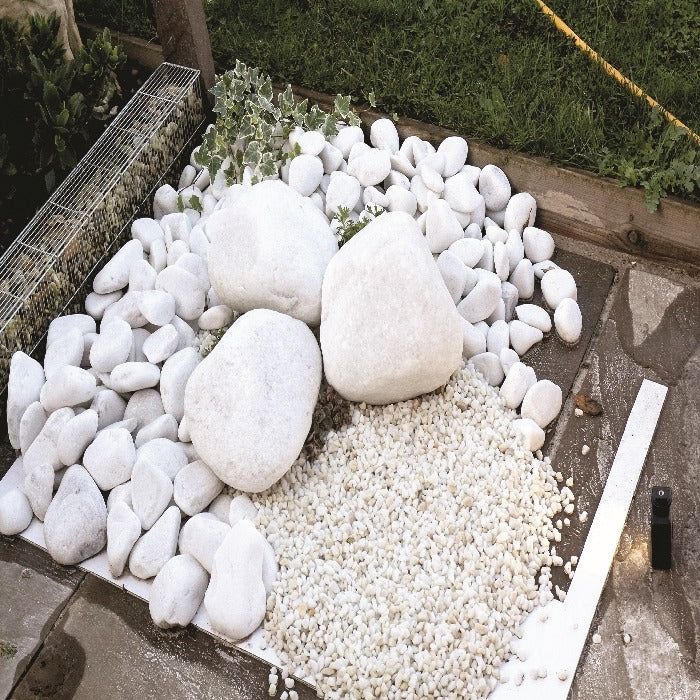 White Boulders 200-400mm Large Bulk Bag (approx. 80 pcs)